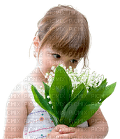 Child with Lily of the Valley/ enfant avec Muguet - δωρεάν png