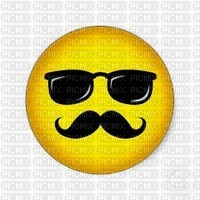 Smiley moustache - png gratis