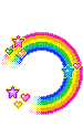 rainbow circle - GIF animate gratis