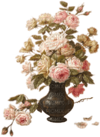 Vase of pink roses Joyful226, Connie - PNG gratuit