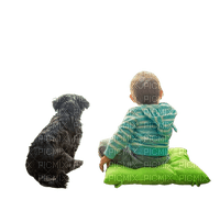 Hund und Baby - бесплатно png