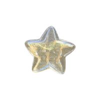 shiny glass reflective star gem - Free PNG