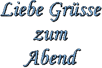liebe grüsse guten abend - Zdarma animovaný GIF