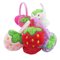 strawberry earmuffs - gratis png
