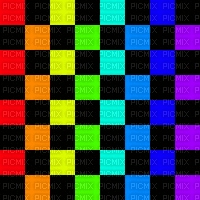 Checkered Rainbow - Ilmainen animoitu GIF