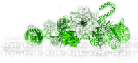 Christmas.Winter.Cluster.White.Green - nemokama png