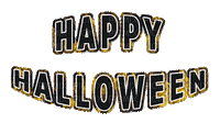 Happy Halloween.Text.Lights.gif.Victoriabea - GIF animé gratuit