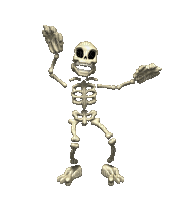 dancing skeleton gif halloween - Free animated GIF