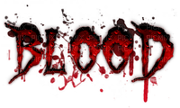 Kaz_Creations Text Blood - png gratis