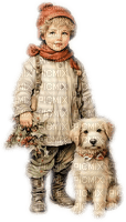 Boy and Dog - Free PNG