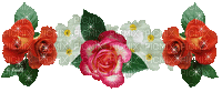 3 rosas - Darmowy animowany GIF