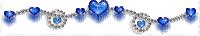 Blue hearts - Nemokamas animacinis gif