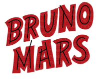 Kaz_Creations Bruno Mars Logo Text - png gratis