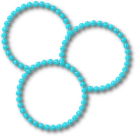 circle frames blue - PNG gratuit