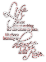 soave text rain life dance pink - PNG gratuit