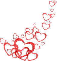 red hearts (created with lunapic) - GIF animate gratis