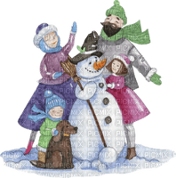 loly33 bonhomme de neige enfant - png gratis