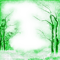 Winter.Frame.Green - KittyKatLuv65 - δωρεάν png