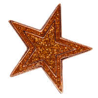 Glitter Star Orange - By StormGalaxy05 - 免费PNG