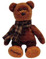 beanie baby gramps the grandfather bear . grandpa - PNG gratuit