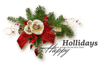 Kaz_Creations Deco Text Happy Hollidays - 免费PNG