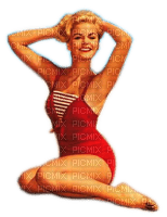 Rena Vintage Beach woman strand Frau - δωρεάν png
