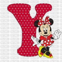 image encre lettre Y Minnie Disney edited by me - gratis png