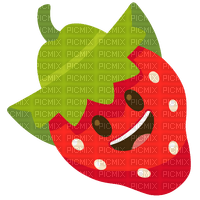 Strawberry with cowboy hat Emoji Kitchen - png gratis
