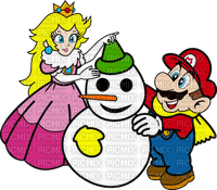 Peach Mario Christmas - zdarma png