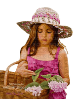 loly33 enfant printemps fleur - Free PNG