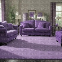Purple Living Room - gratis png