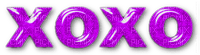 XOXO.Text.Purple - безплатен png