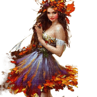 kikkapink autumn fantasy girl woman - png gratuito