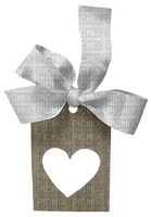 Label Heart Bow - kostenlos png