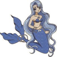 mermaid blu - Free PNG