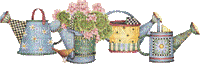 Garden Watering Cans Deco - Bezmaksas animēts GIF