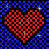 PIXEL HEART CHECKER SPARKLE >_> - Darmowy animowany GIF