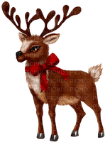 Reindeer.Brown.White.Red - δωρεάν png