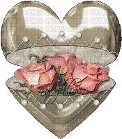 roses y couer - Gratis geanimeerde GIF