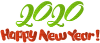Kaz_Creations 2020-Happy-New-Year-Logo-Text - ilmainen png