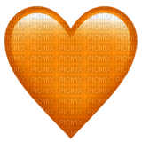 orange heart emoji - bezmaksas png
