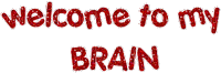 welcome 2 my brain - Besplatni animirani GIF