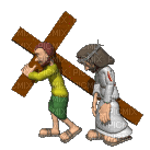 Mann mit Kreuz - GIF animado gratis