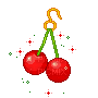 cherry pendant - Gratis animerad GIF