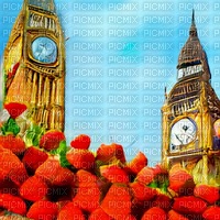 Two Big Bens and Strawberries - PNG gratuit
