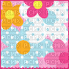 Polka dot flower sticker - Darmowy animowany GIF