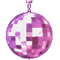 Pink Disco Ball - Animovaný GIF zadarmo
