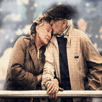 old couple in love - PNG gratuit