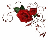 frame angolo rose - 免费PNG