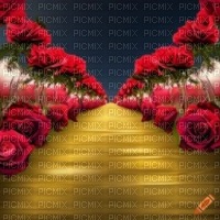 Red Roses, Gold Path - besplatni png